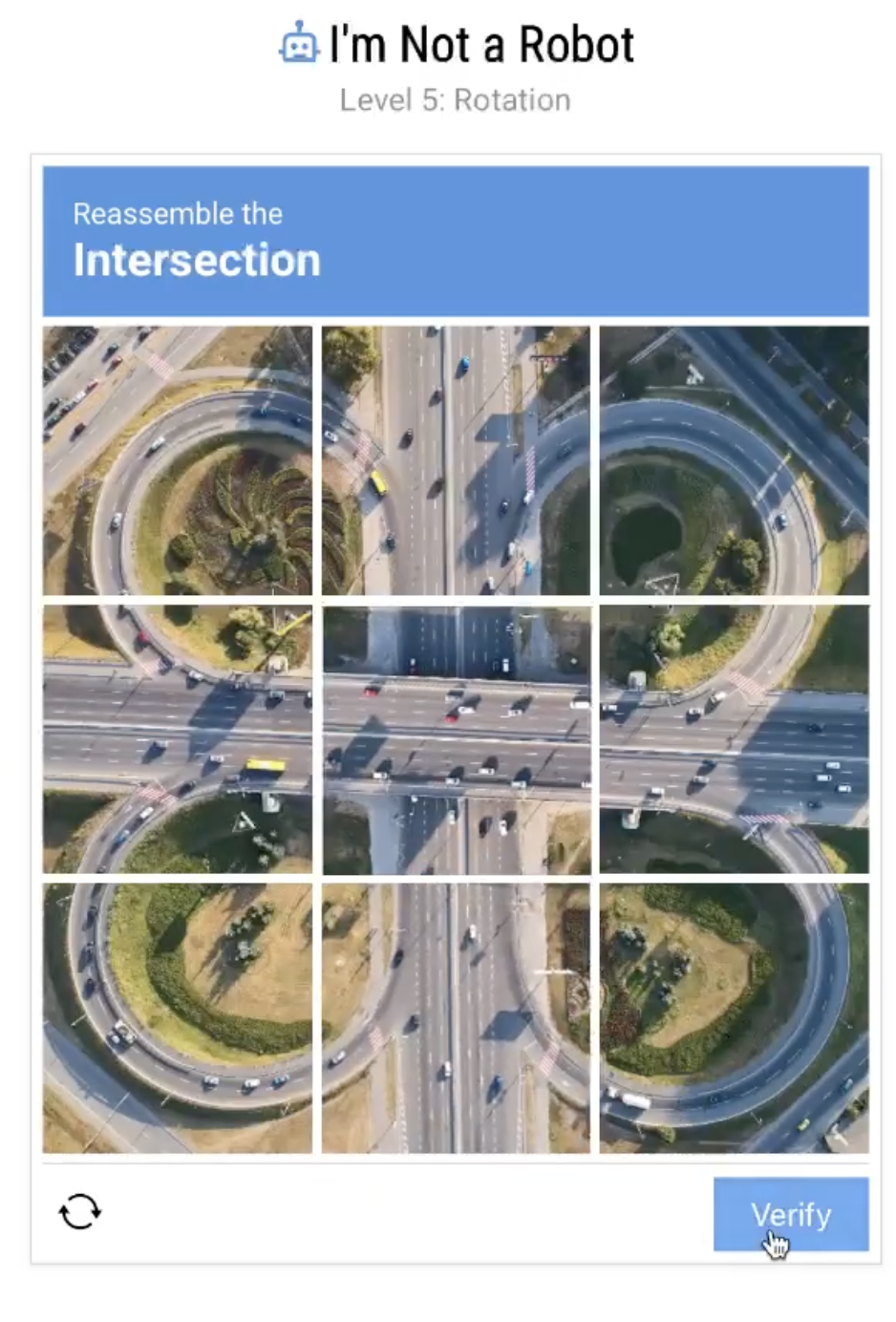 I'm Not a Robot Level 5: Rotation